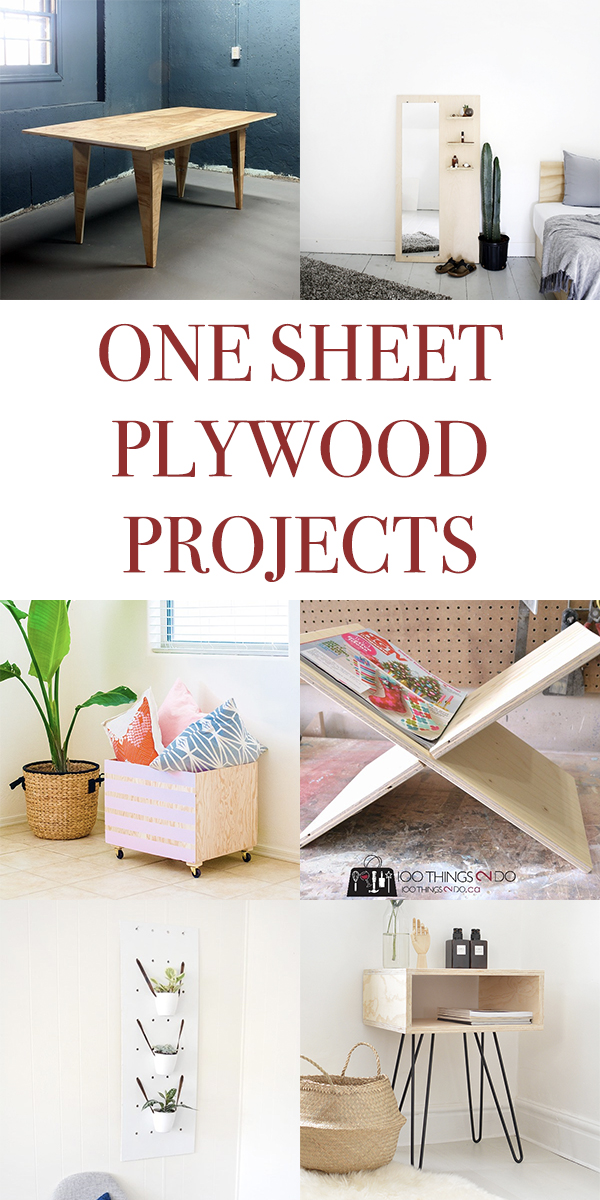 15 Awesome Projects You Can Make From a Single Sheet of Plywood