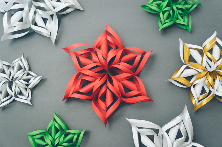 3D Paper Snowflakes