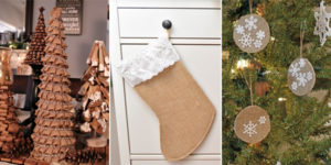 Burlap Christmas Decoration Ideas