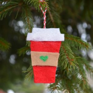 Felt Coffee Cup Ornament