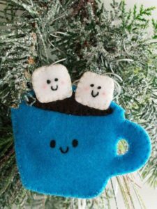 Felt Hot Cocoa Ornament