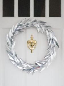 Metallic Laurel Paper Wreath