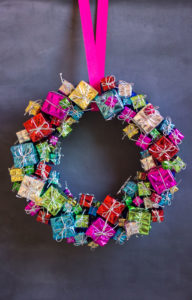 Mini Gift Box Christmas Wreath
