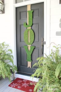 Moss Covered Joy Letters