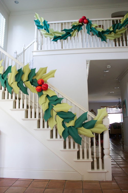 Oversized Berry and Holly Garland