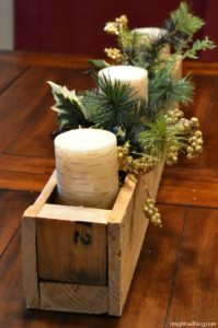 Pallet Wood Centerpiece Box