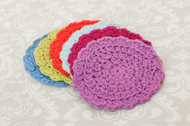 Round Crochet Coasters