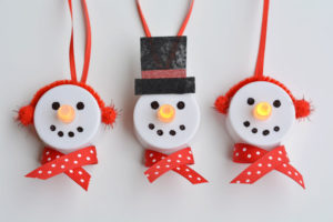 Tea Light Snowman Ornaments