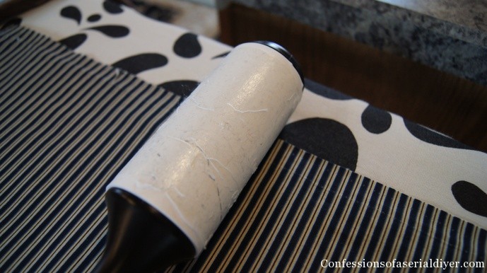 Use a lint roller to pick up loose thread when you're done sewing