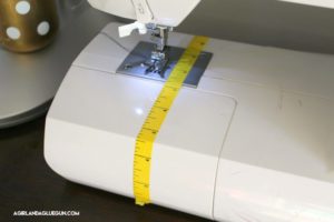 Use washi tape to help keep things straight when sewing
