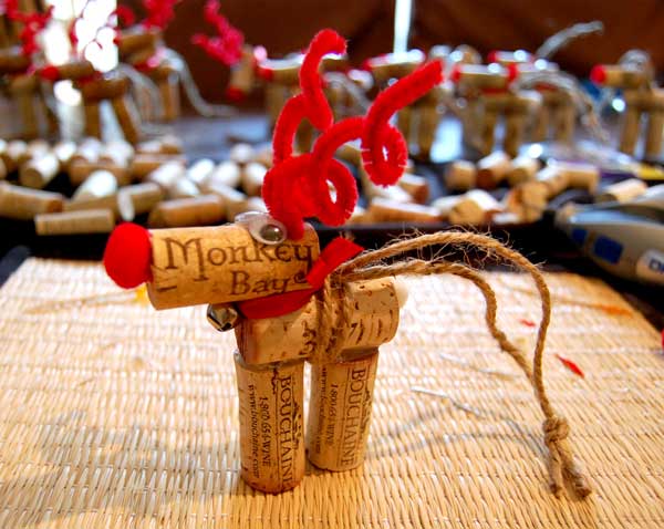 Wine Cork Reindeer