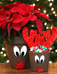 reindeer flower pots