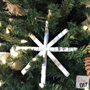 Clothespin Snowflake Ornament