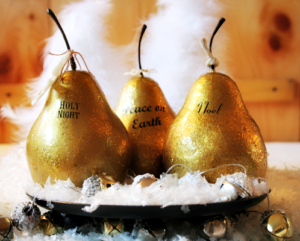 Faux Gilded Pears