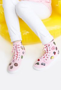 Patch Patterned Sneakers