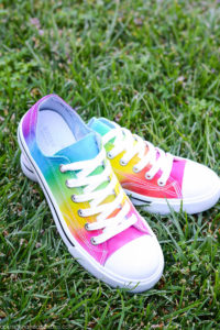 Rainbow Tie-Dye Shoes