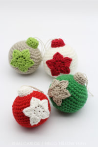 crochet christmas baubles