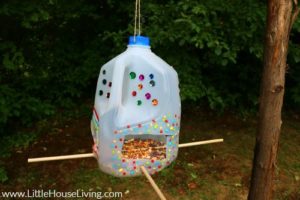 Milk Jug Bird Feeder