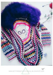 Sugar Skull Cocoon Cardigan