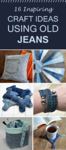 16 Inspiring Craft Ideas Using Old Jeans
