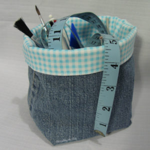 Denim Fabric Basket