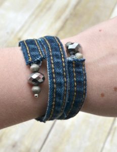 Denim Wrap Bracelet