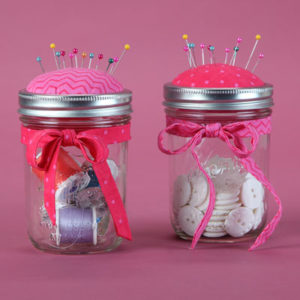 Pin Cushion Canning Jar