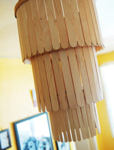 Popsicle Stick Chandelier