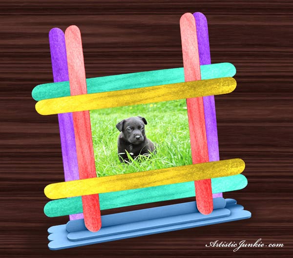 Popsicle Stick Picture Frame