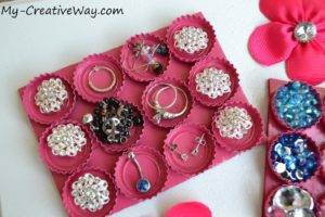 Bottle Cap Jewelry Organizer