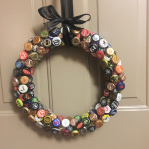 Bottle Cap Wreath