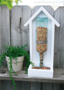 Wine Bottle Bird Feeder