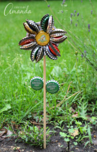 bottle cap flower