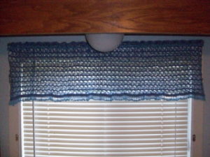 Broomstick Lace Beaded Valance