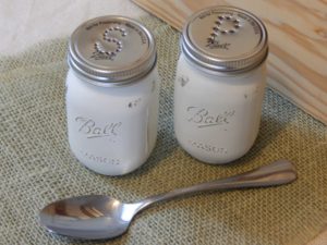 Mason Jar Salt and Pepper Shakers