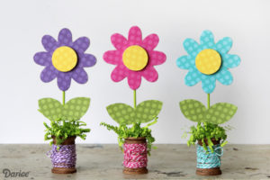 Wooden Spool Flowers