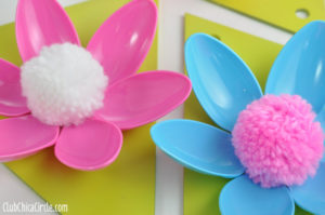 Plastic Spoon Flowers