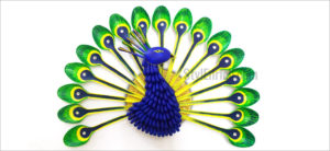 Plastic Spoon Peacock