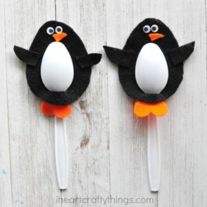 Plastic Spoon Penguins