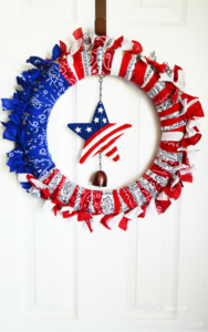 Patriotic Bandana Wreath