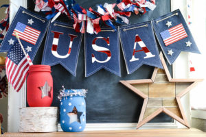 Patriotic Denim Banner