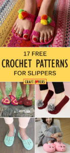 17 Free Crochet Patterns For Slippers