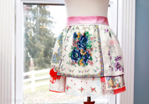 Colorful Vintage Handkerchief Apron