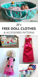 Free Doll Clothes and Accessories Patterns