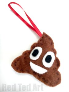 Poop Emoji Keychain