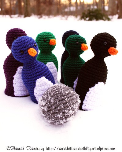 Penguin Bowling Pins