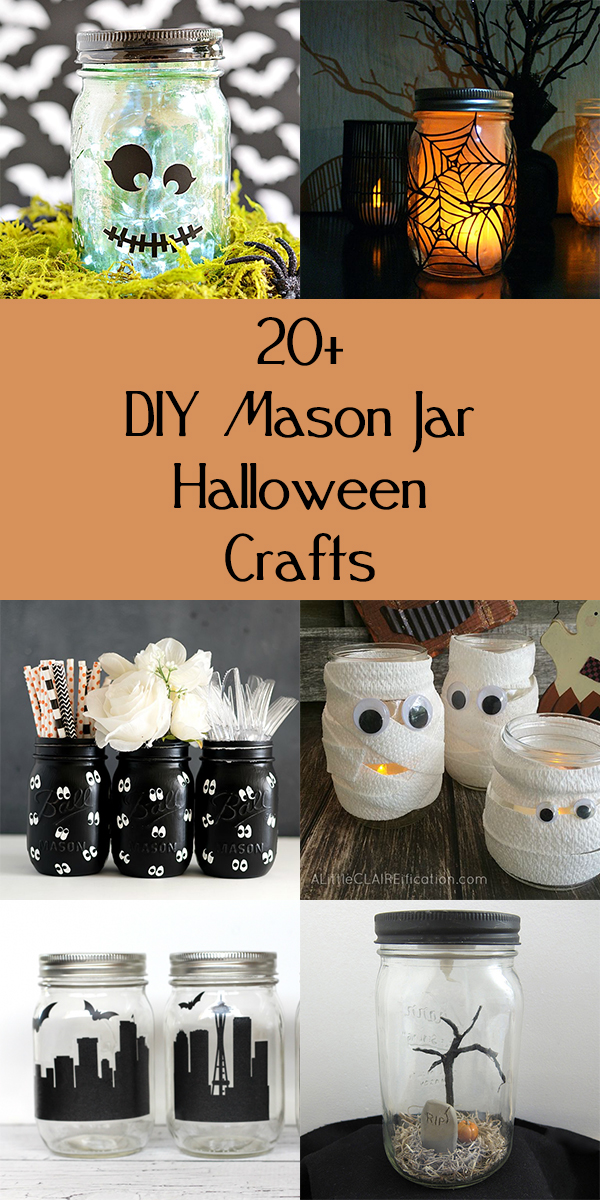 20+ DIY Mason Jar Halloween Crafts