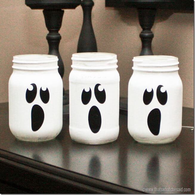 ghost mason jars