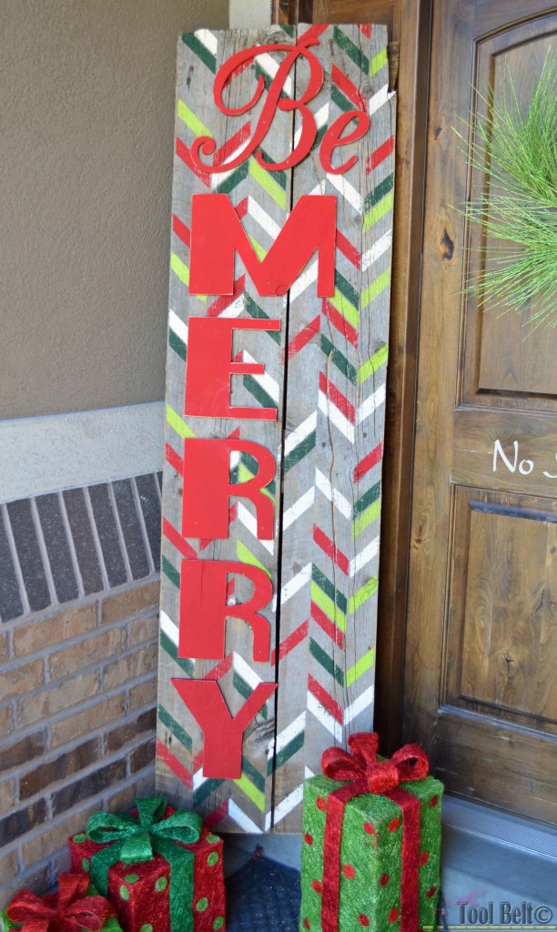 Be Merry Christmas Sign