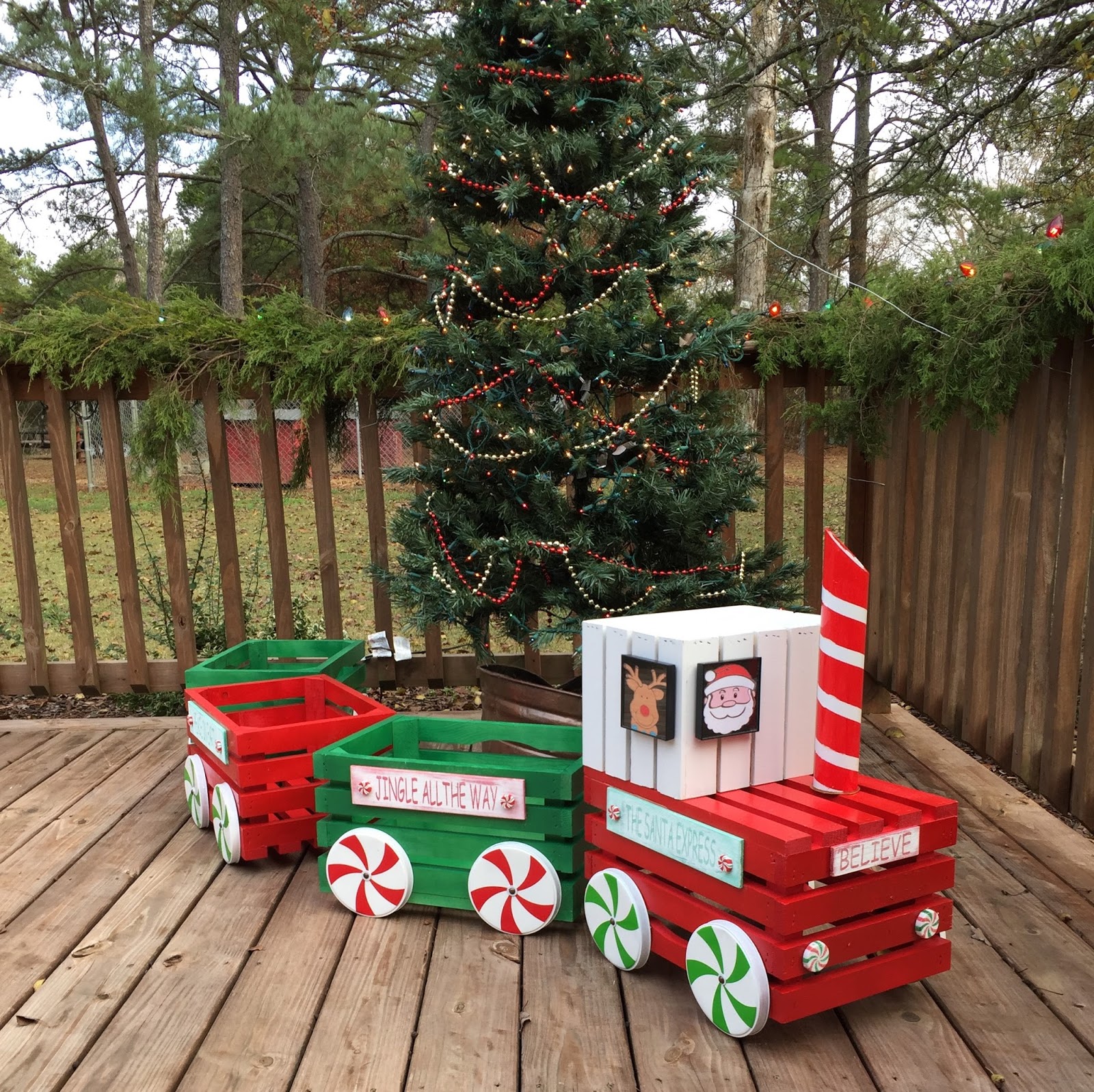 Little Christmas Crate Train